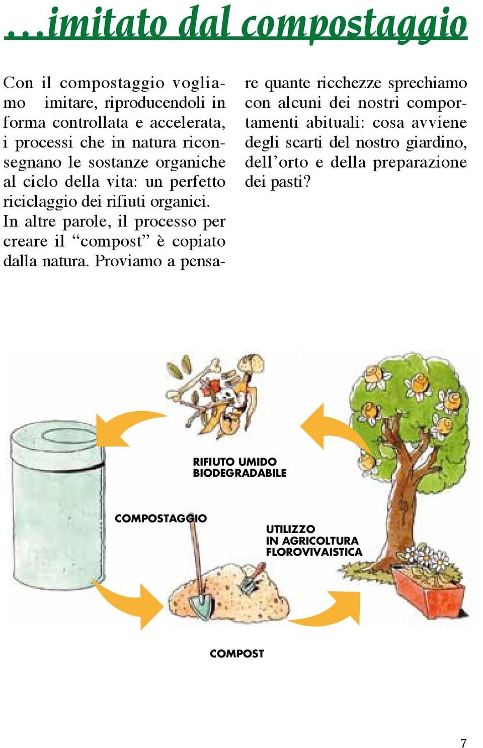 In altre parole, il processo per creare il compost è copiato dalla natura.