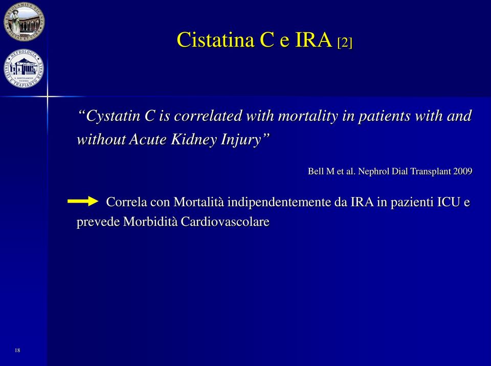 Nephrol Dial Transplant 2009 Correla con Mortalità