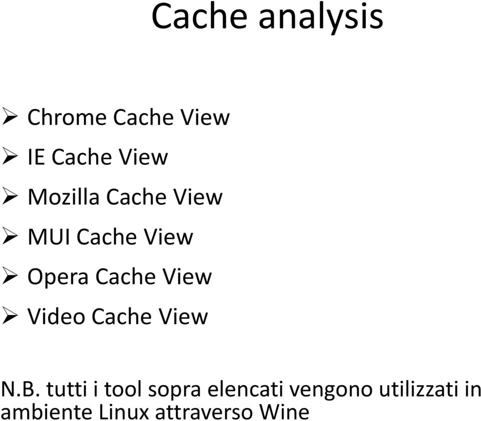 View Video Cache View N.B.