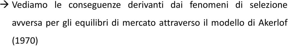 per gli equilibri di mercato