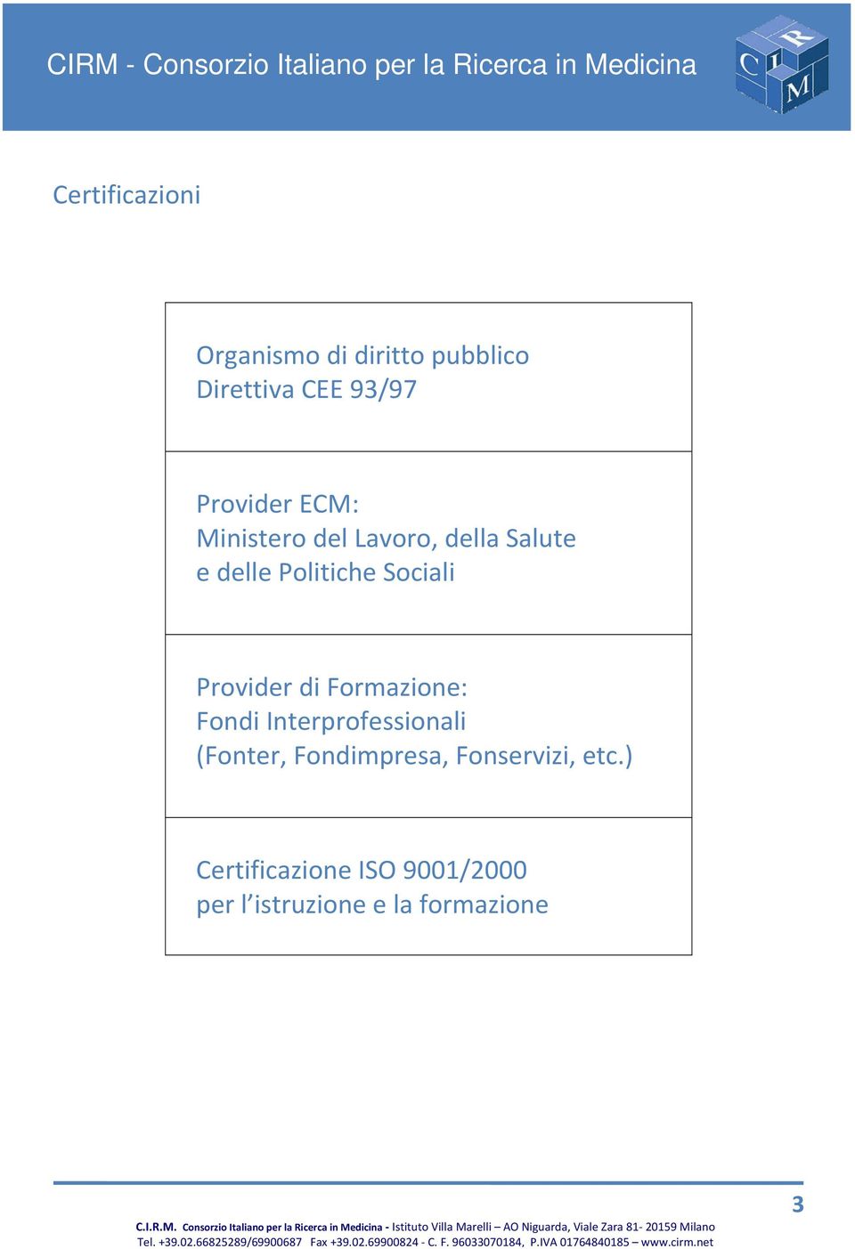 Sociali Provider di Formazione: Fondi Interprofessionali (Fonter,