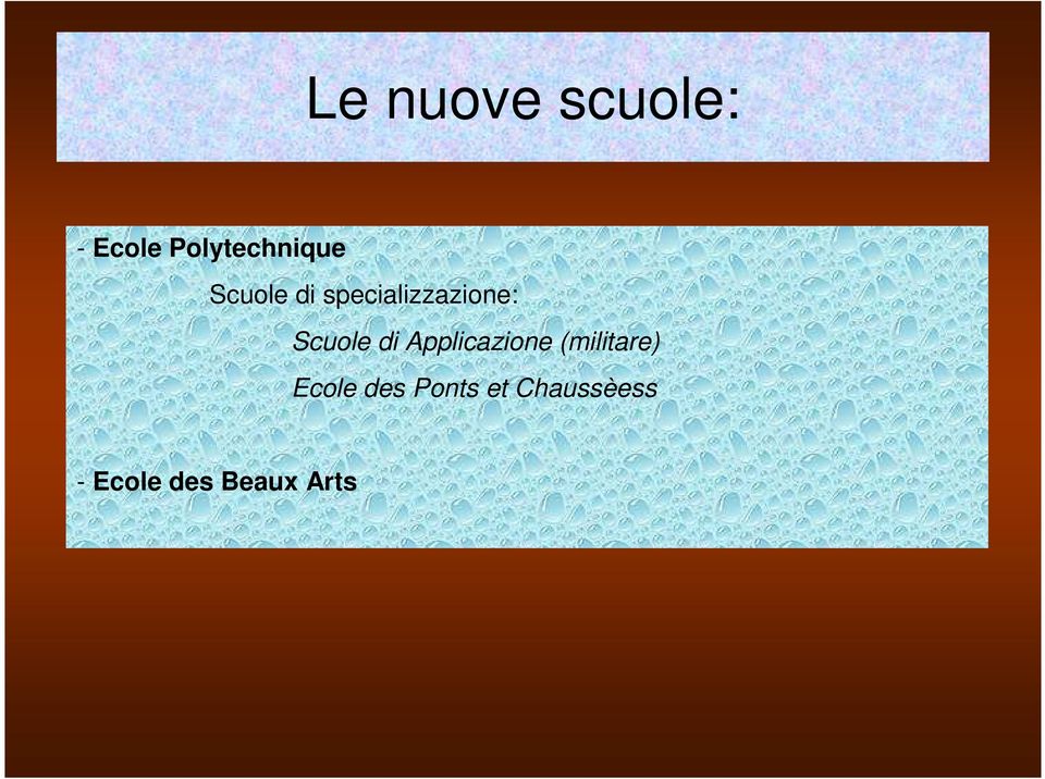 Applicazione (militare) Ecole des