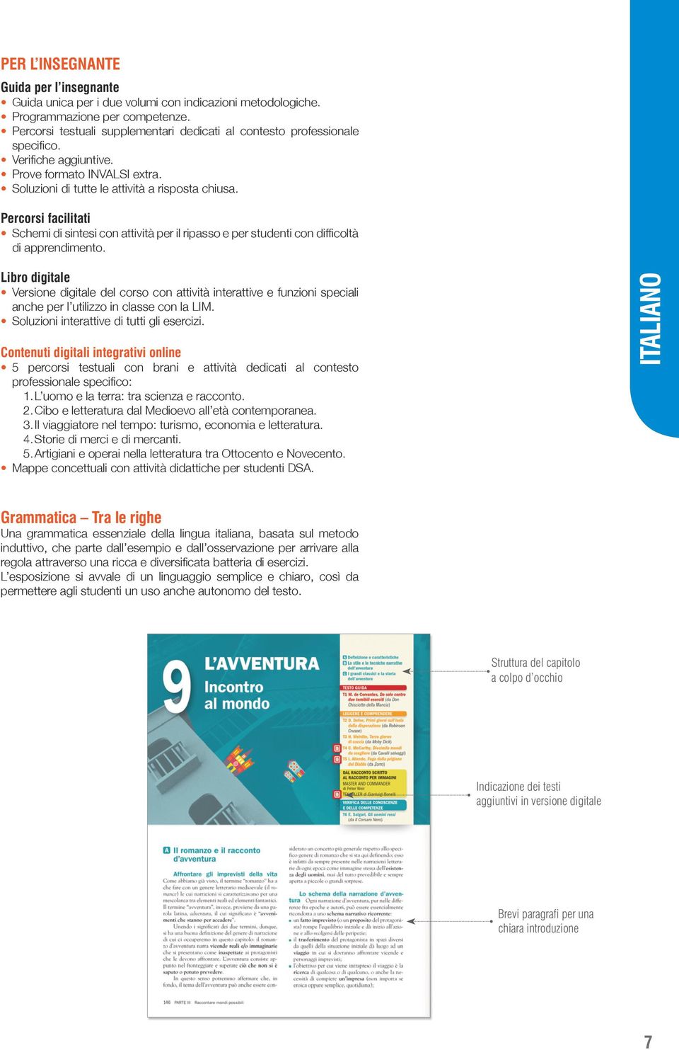 Percorsi facilitati Schemi di sintesi con attività per il ripasso e per studenti con difficoltà di apprendimento.