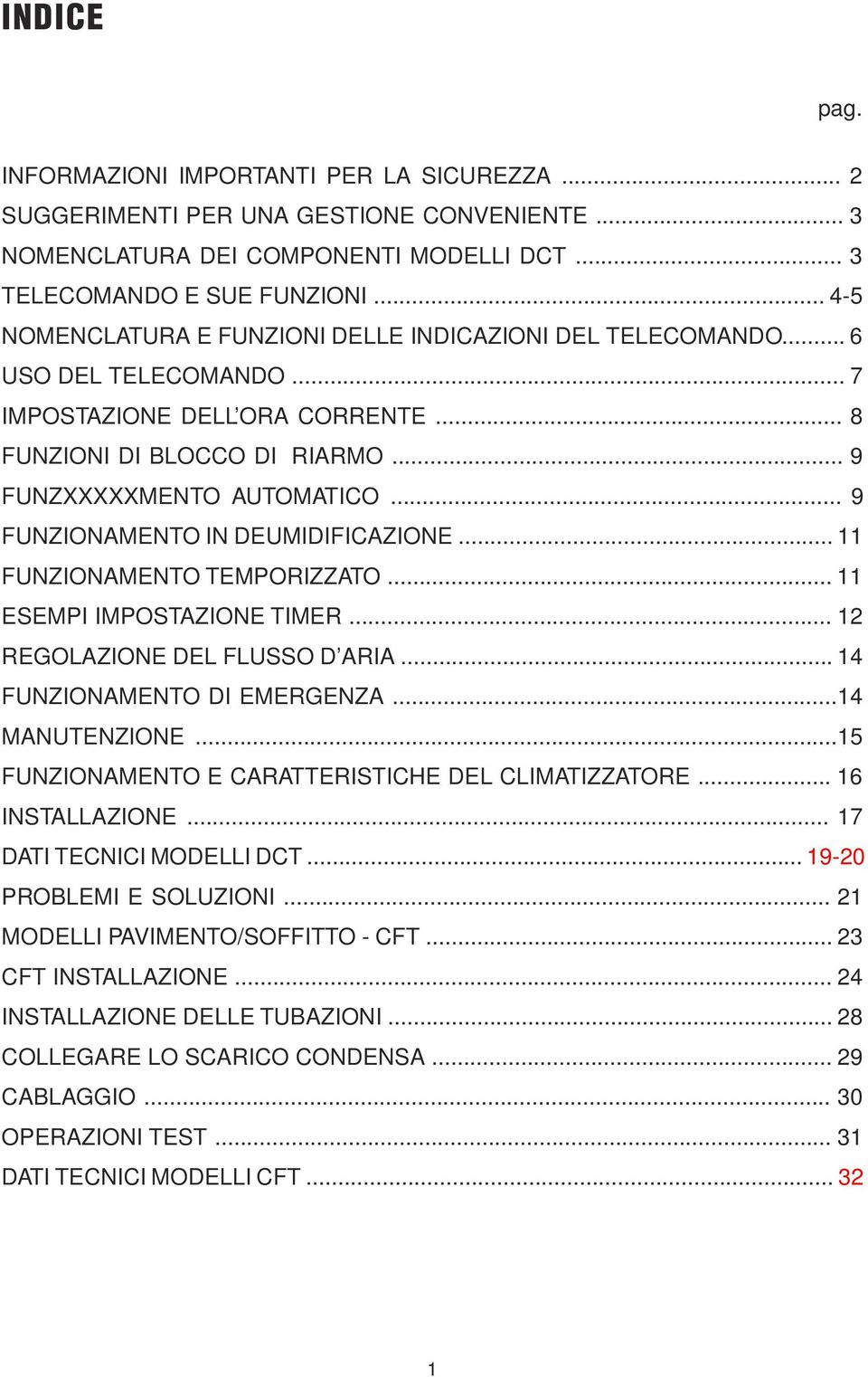 .. 9 FUNZIONAMENTO IN DEUMIDIFICAZIONE... 11 FUNZIONAMENTO TEMPORIZZATO... 11 ESEMPI IMPOSTAZIONE TIMER... 12 REGOLAZIONE DEL FLUSSO D ARIA... 14 FUNZIONAMENTO DI EMERGENZA...14 MANUTENZIONE.