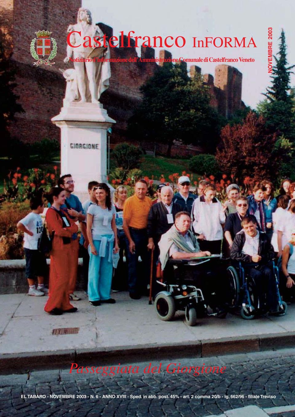 Passeggiata del Giorgione EL TABARO - NOVEMBRE 2003 - N.