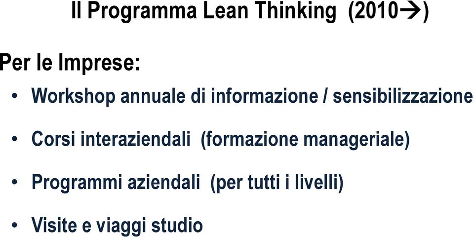 Corsi interaziendali (formazione manageriale)