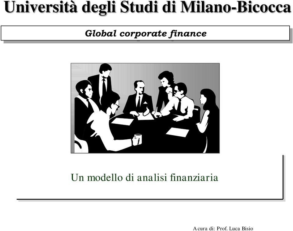 finance Un modello di analisi