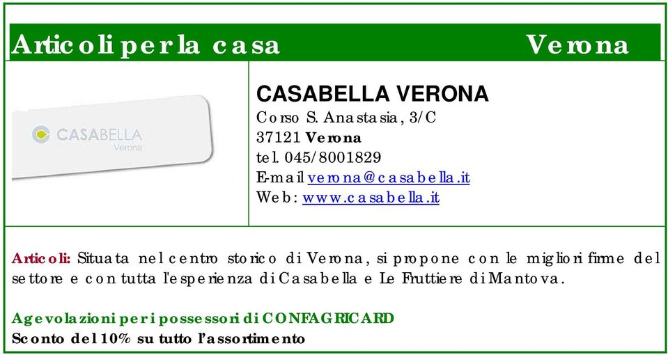 it Web: www.casabella.