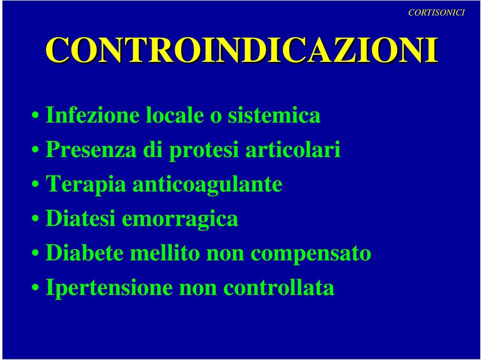 Terapia anticoagulante Diatesi emorragica