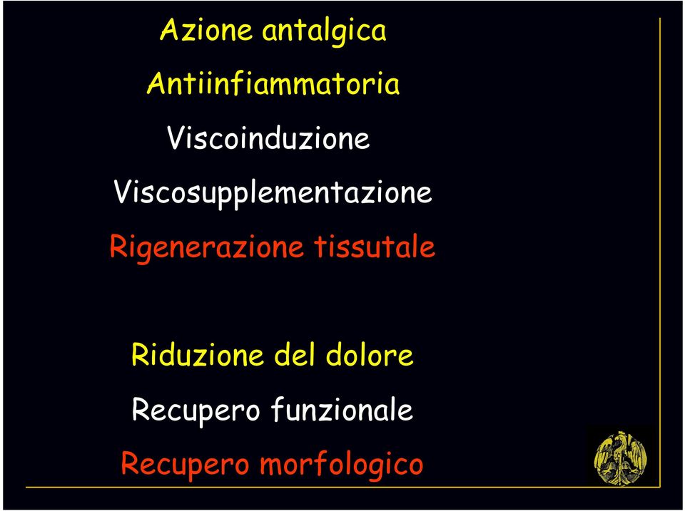 Rigenerazione tissutale Riduzione del