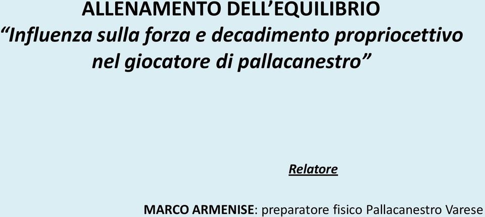 giocatore di pallacanestro Relatore MARCO