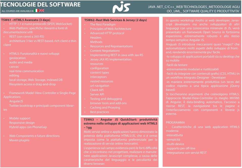 Funzionalità e nuovi sviluppi geolocation audio and media canvas real-time communication editing local storage, Web Storage, Indexed DB filesystem access e drag-and-drop Framework