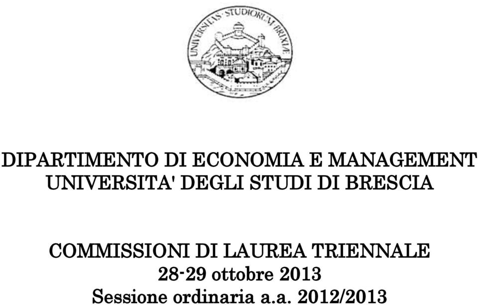 COMMISSIONI DI LAUREA TRIENNALE 28-29