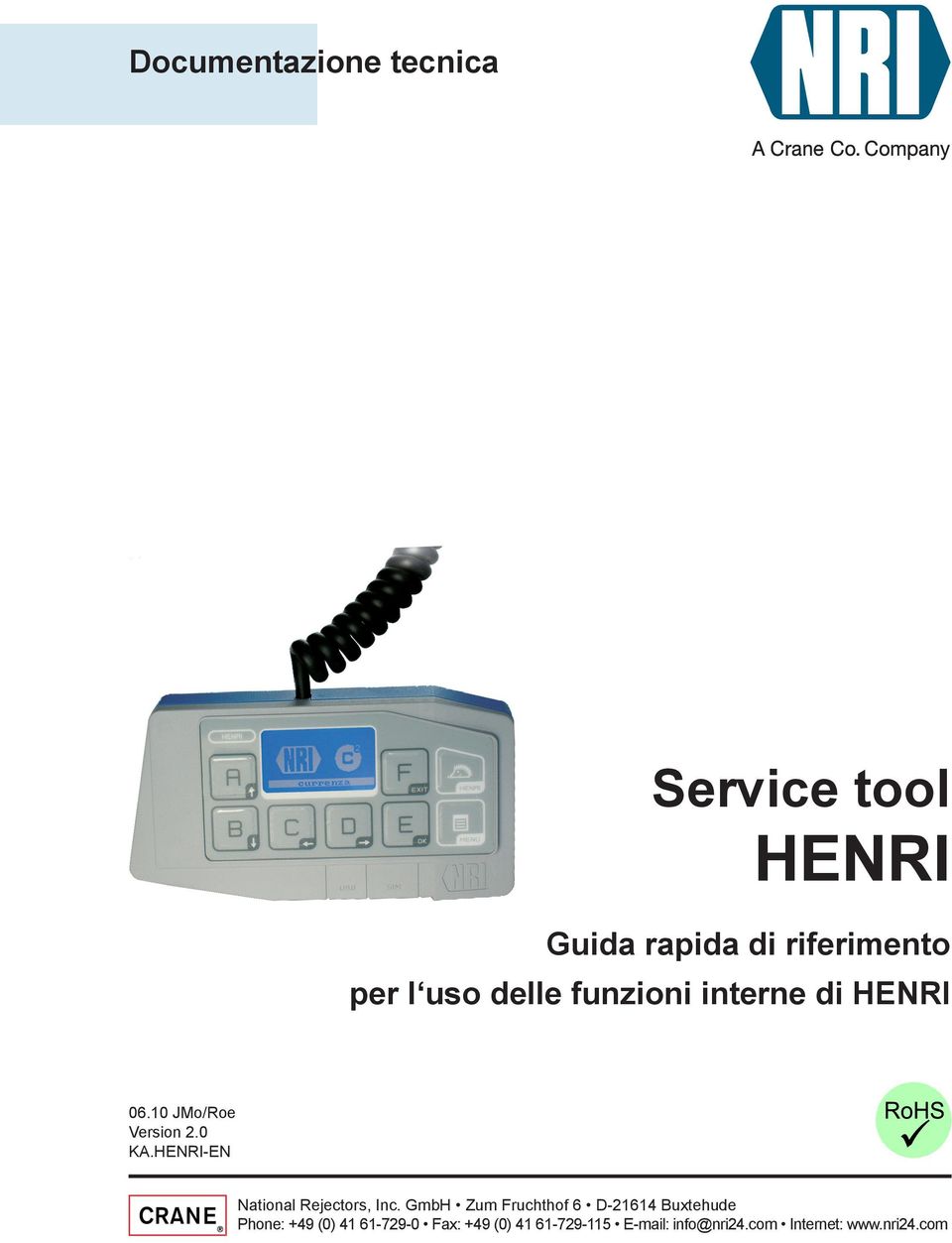 HENRI-EN National Rejectors, Inc.