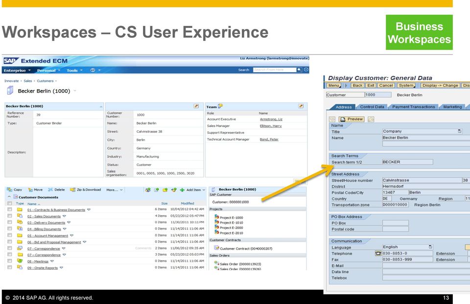 Workspaces 2014 SAP