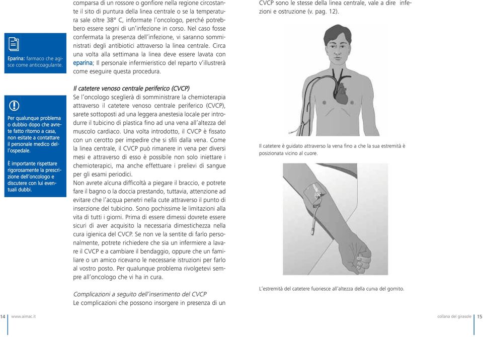 infezione in corso. Nel caso fosse confermata la presenza dell infezione, vi saranno somministrati degli antibiotici attraverso la linea centrale.