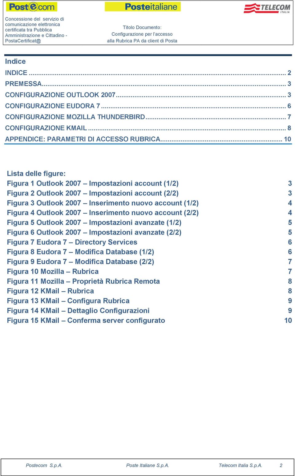 Outlook 2007 Inserimento nuovo account (2/2) 4 Figura 5 Outlook 2007 Impostazioni avanzate (1/2) 5 Figura 6 Outlook 2007 Impostazioni avanzate (2/2) 5 Figura 7 Eudora 7 Directory Services 6 Figura 8