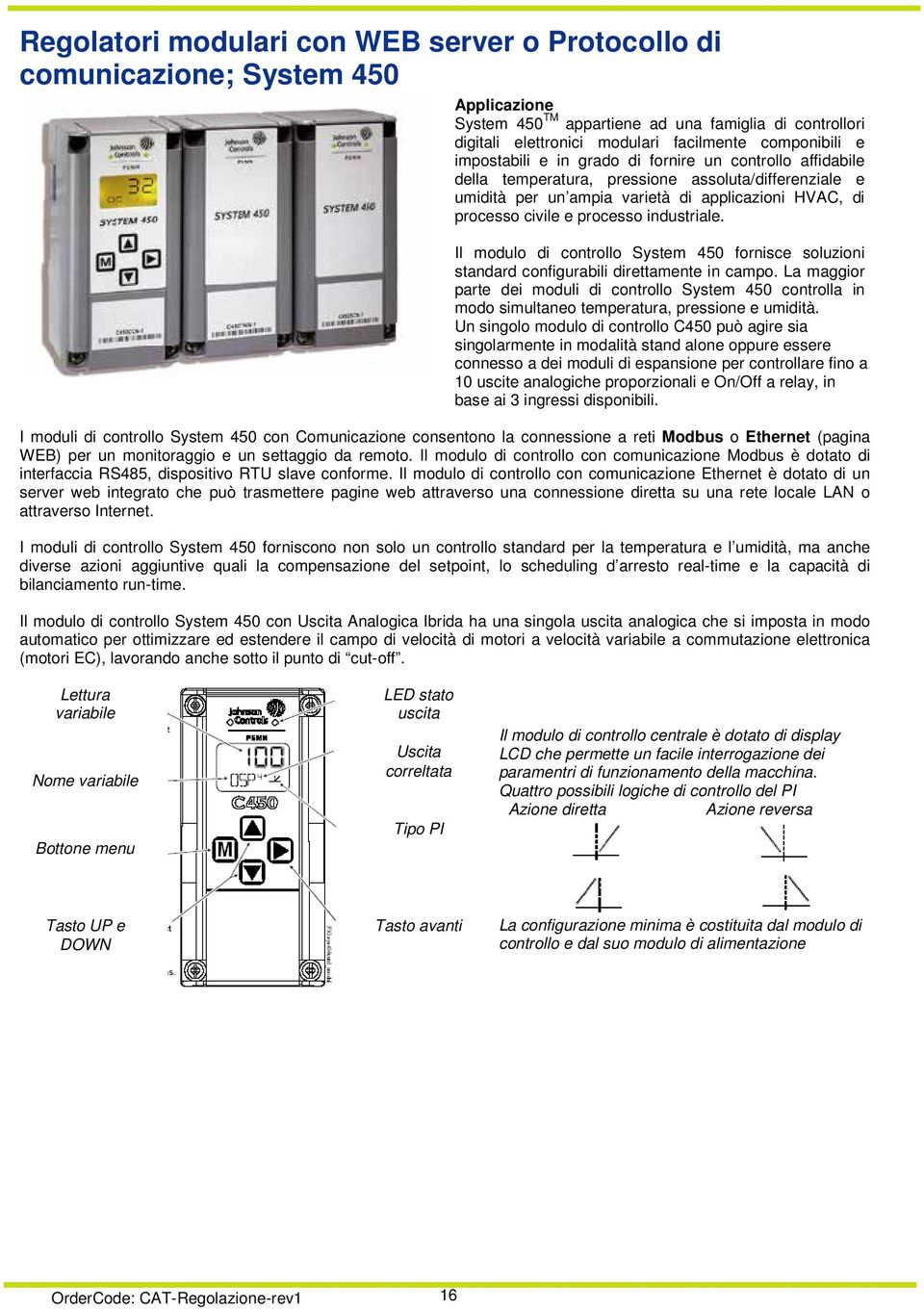 Il modulo di controllo System 450 fornisce soluzioni standard configurabili direttamente in campo.