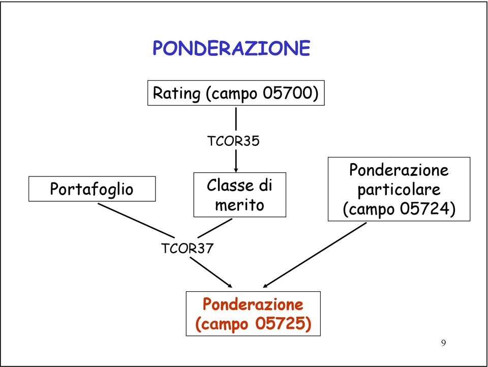 Ponderazione particolare (campo