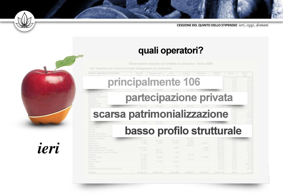 partecipazione privata scarsa