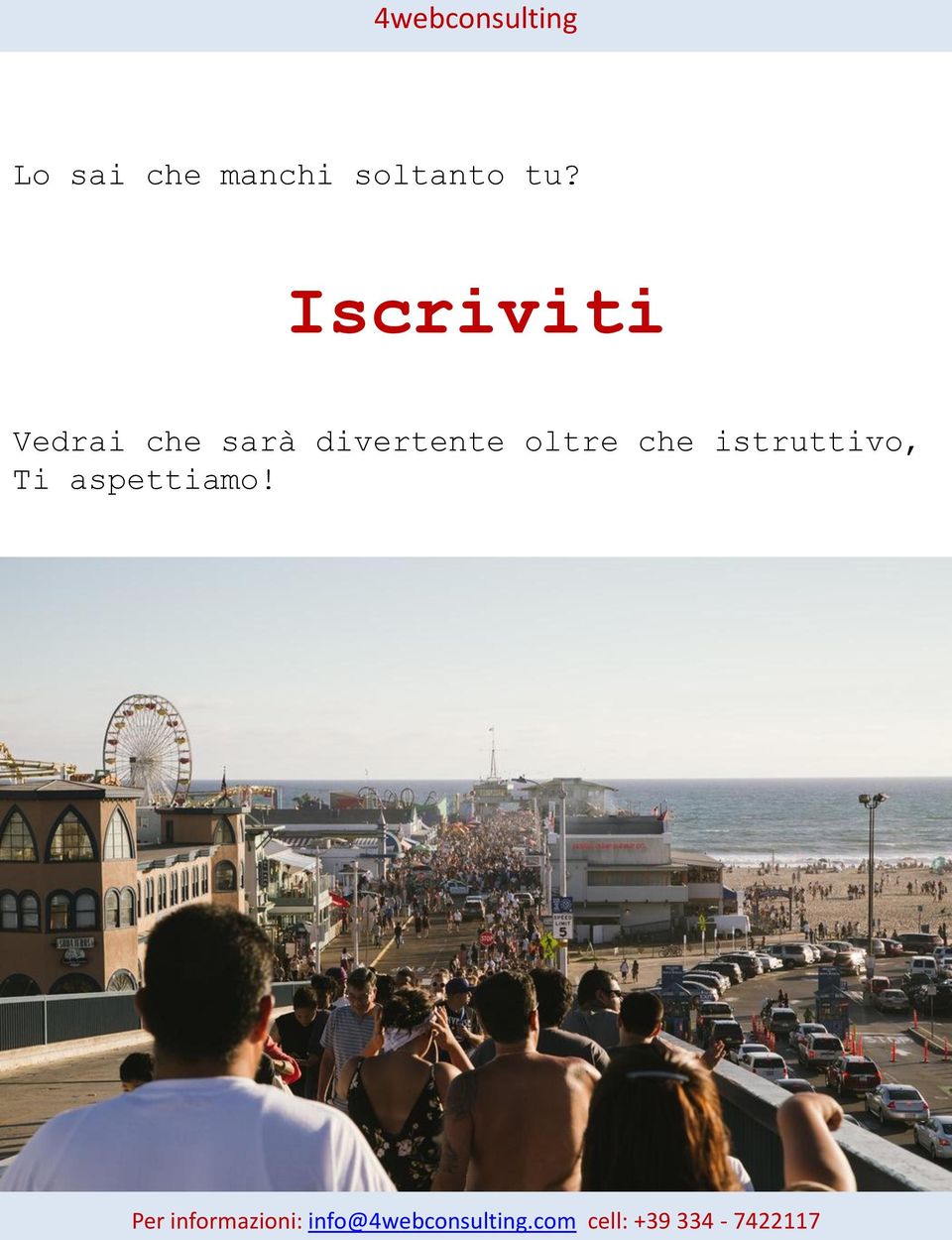 Iscriviti Vedrai che sarà