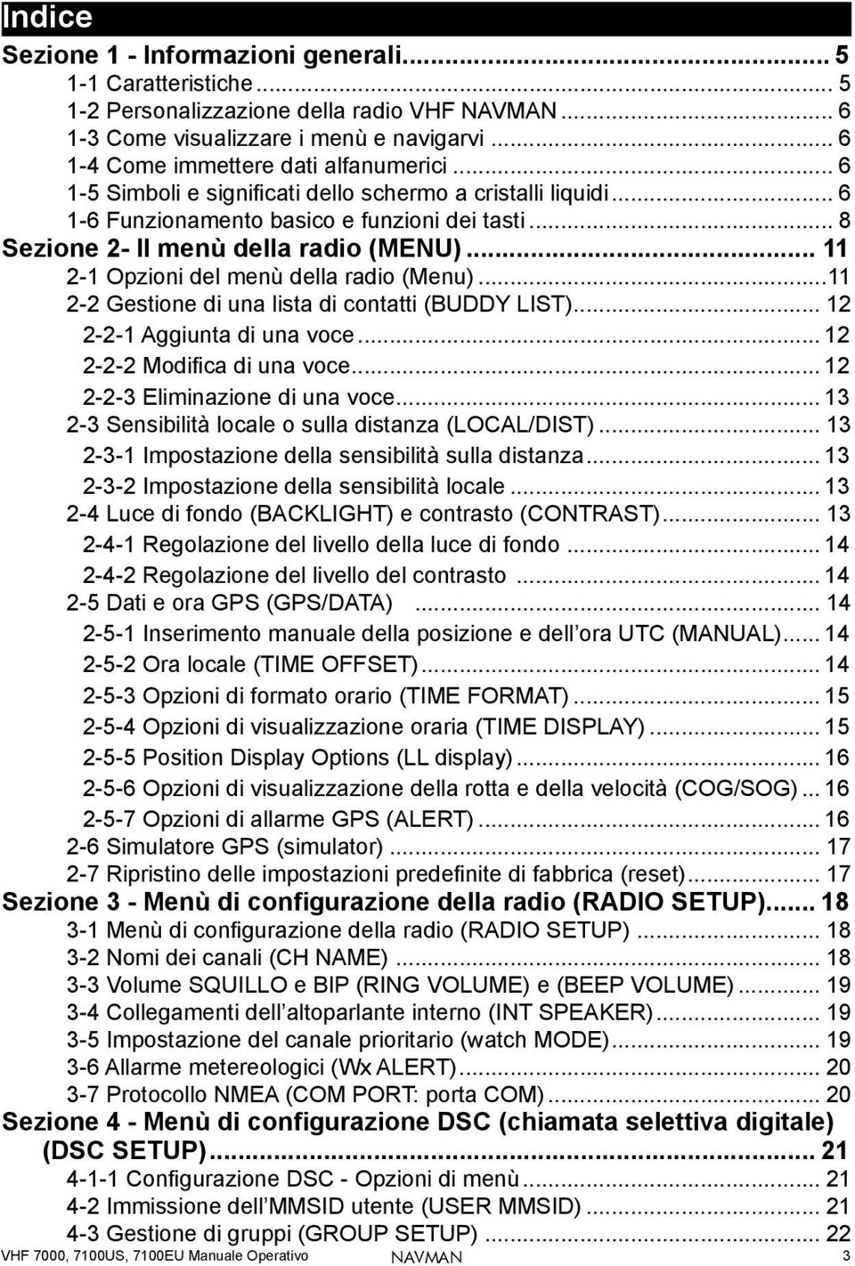 .. 11 2-1 Opzioni del menù della radio (Menu)...11 2-2 Gestione di una lista di contatti (BUDDY LIST)... 12 2-2-1 Aggiunta di una voce... 12 2-2-2 Modifica di una voce.
