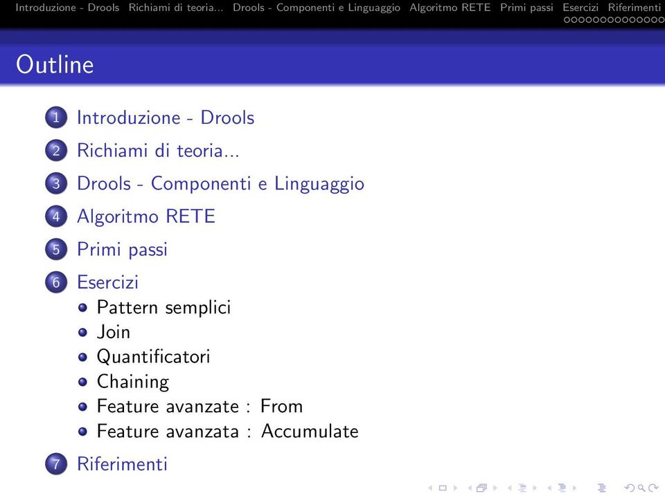 Primi passi 6 Esercizi Pattern semplici Join Quantificatori