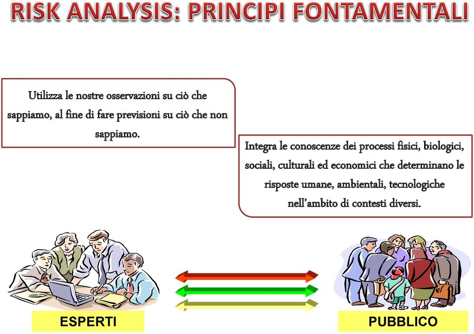 Integra le conoscenze dei processi fisici, biologici, sociali, culturali