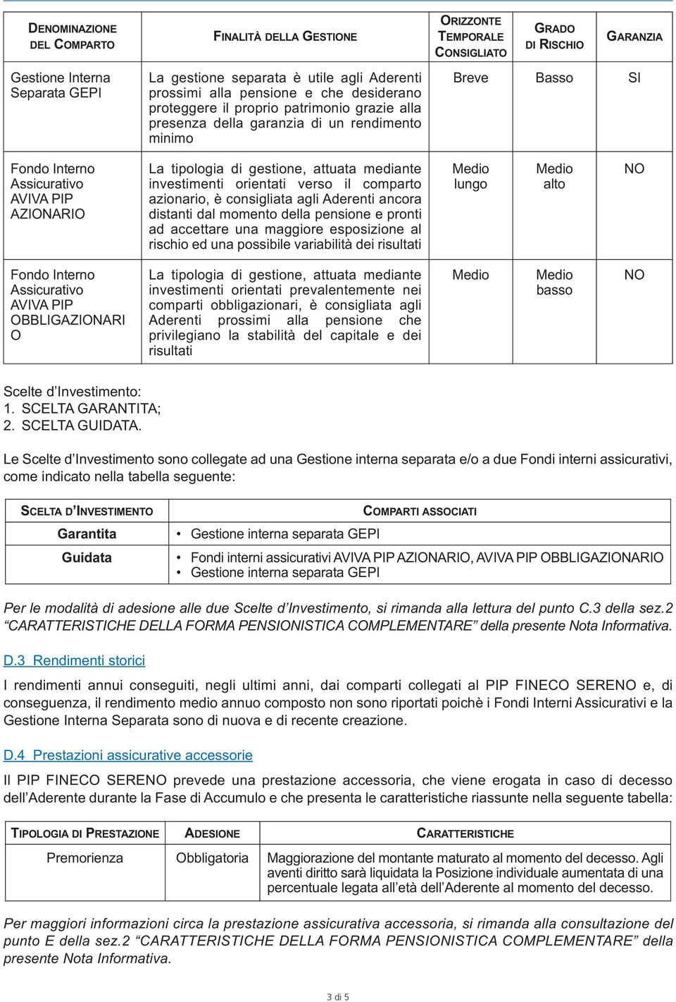 gestione, attuata mediante investimenti orientati verso il comparto azionario, è consigliata agli Aderenti ancora distanti dal momento della pensione e pronti ad accettare una maggiore esposizione al