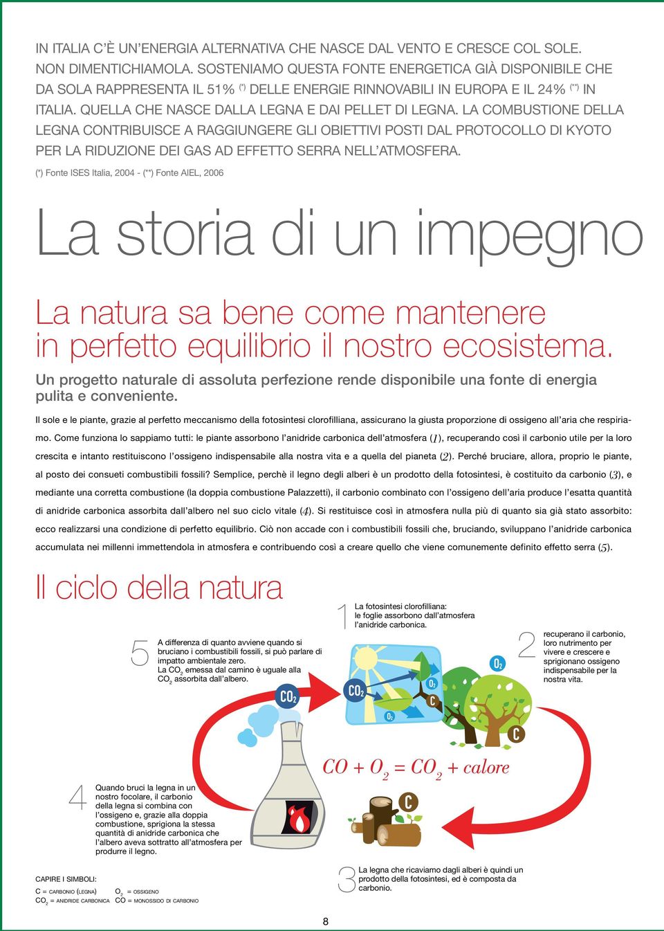 La combustione della legna contribuisce a raggiungere gli obiettivi posti dal Protocollo di Kyoto per la riduzione dei gas ad effetto serra nell atmosfera.