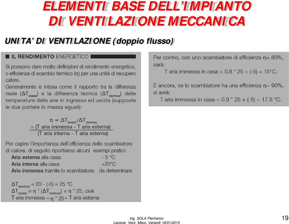 VENTILAZIONE MECCANICA