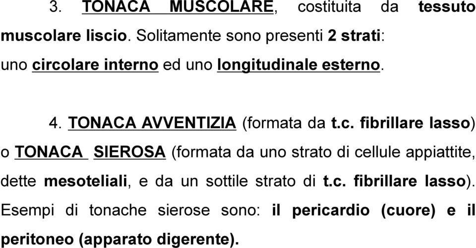 TONACA AVVENTIZIA (formata da t.c.