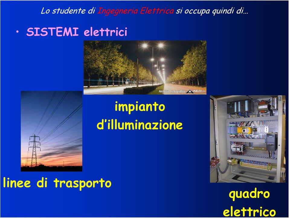 SISTEMI elettrici impianto d