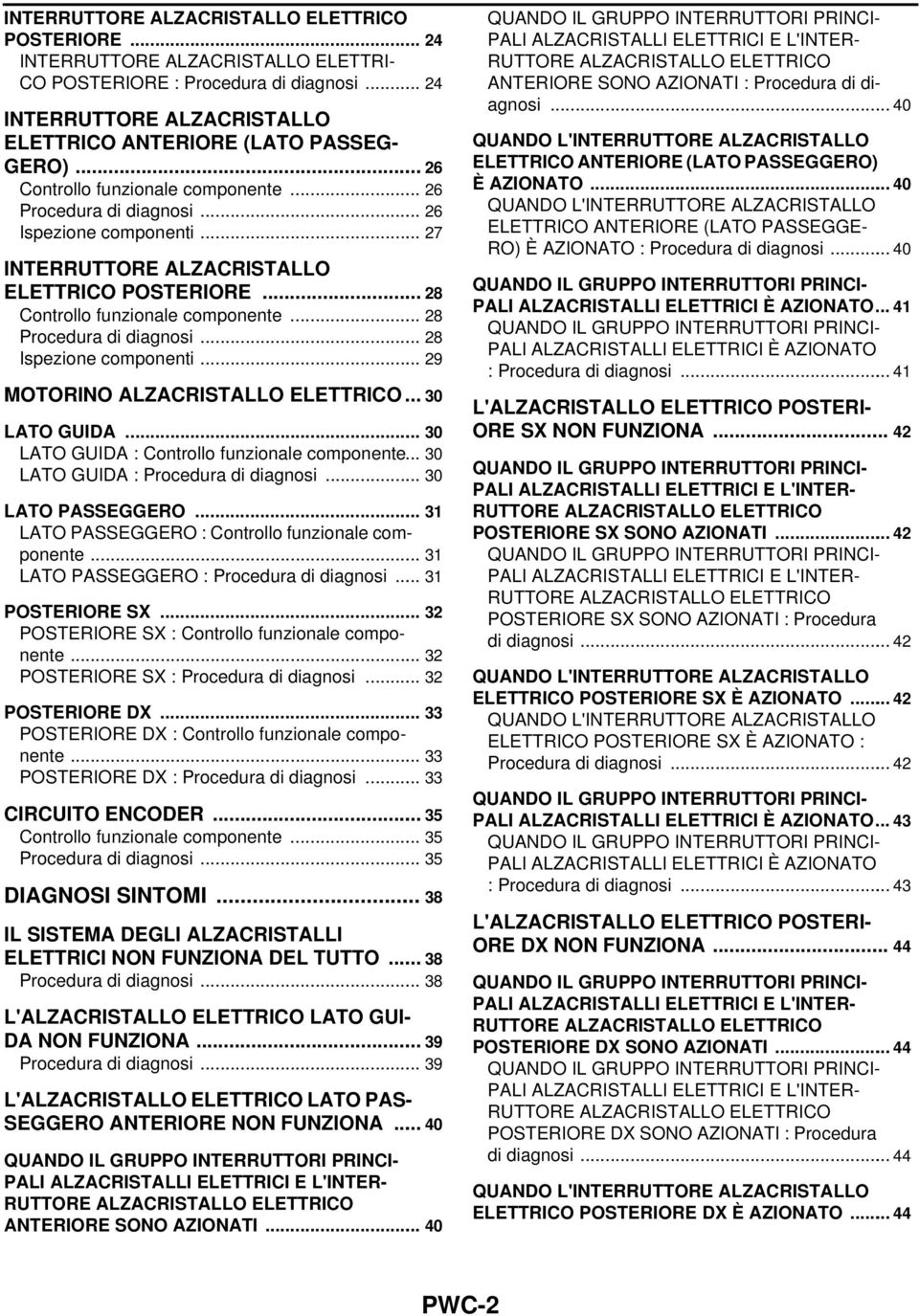 .. 30 T U : rocedura di diagnosi... 30 T SSR... 31 T SSR : ontrollo funzionale componente... 31 T SSR : rocedura di diagnosi... 31 STRR SX... 32 STRR SX : ontrollo funzionale componente.