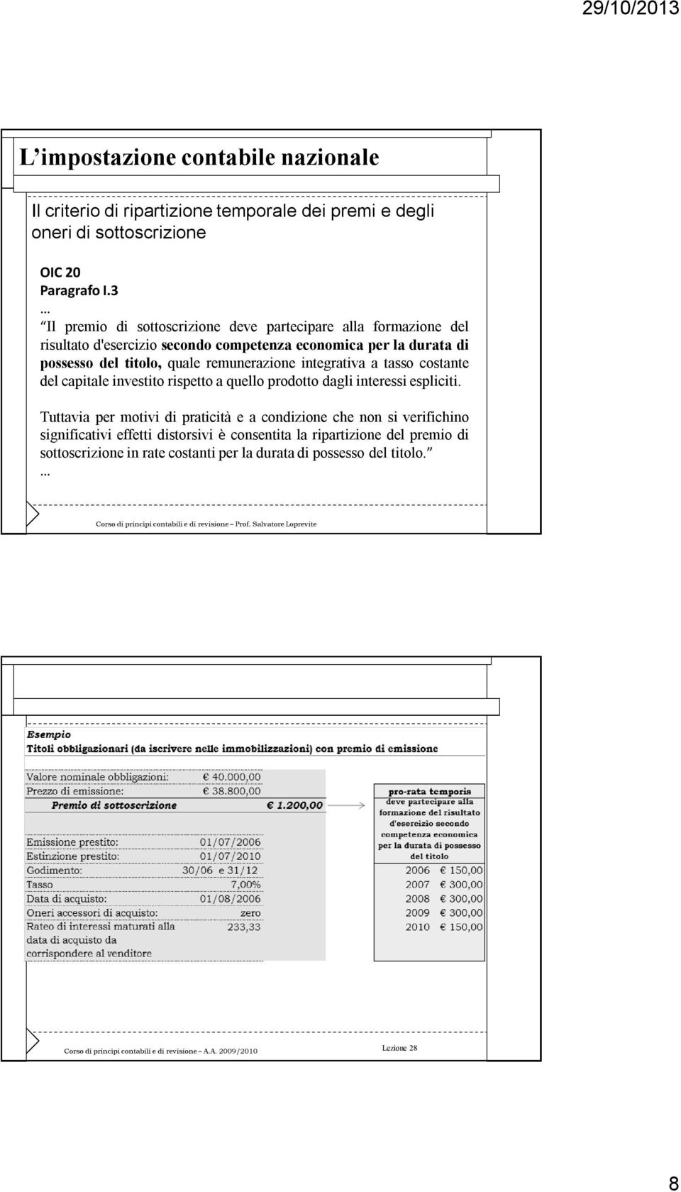 remunerazione integrativa a tasso costante del capitale investito rispetto a quello prodotto dagli interessi espliciti.