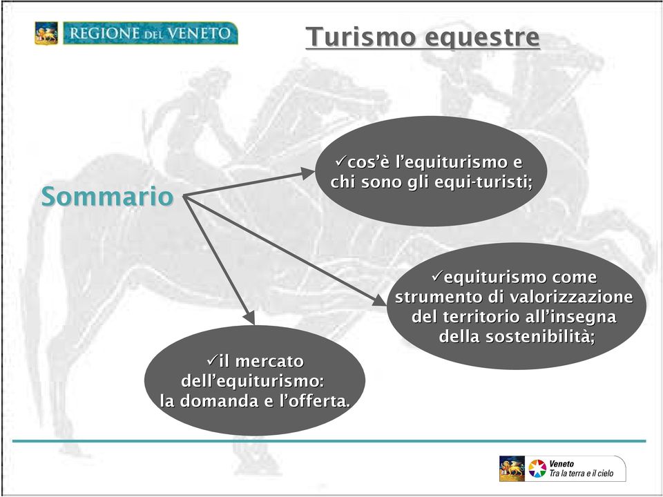 equiturismo: la domanda e l offerta.