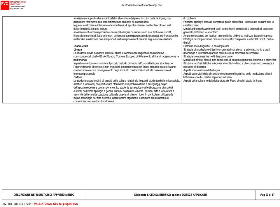 orali o scritti, linguistici o semiotici, letterari o non, dell epoca contemporanea o del passato), confrontandoli e mettendoli in relazione con altri prodotti culturali provenienti da altre