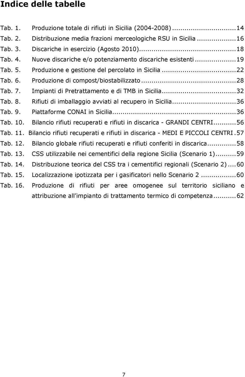 Produzione di compost/biostabilizzato... 28 Tab. 7. Impianti di Pretrattamento e di TMB in Sicilia... 32 Tab. 8. Rifiuti di imballaggio avviati al recupero in Sicilia... 36 Tab. 9.