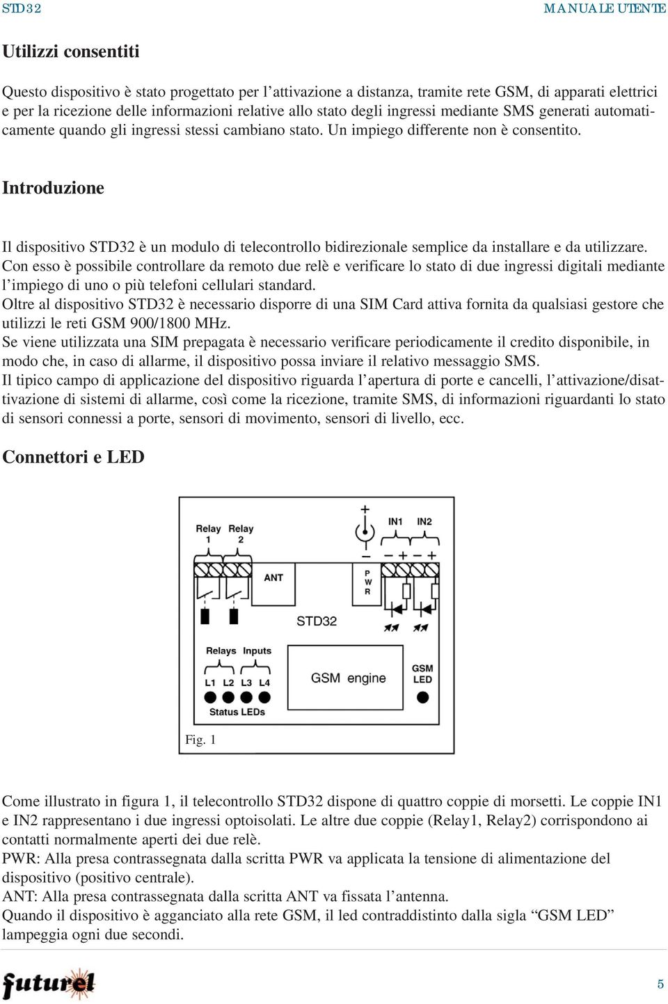 Introduzione Il dispositivo è un modulo di telecontrollo bidirezionale semplice da installare e da utilizzare.