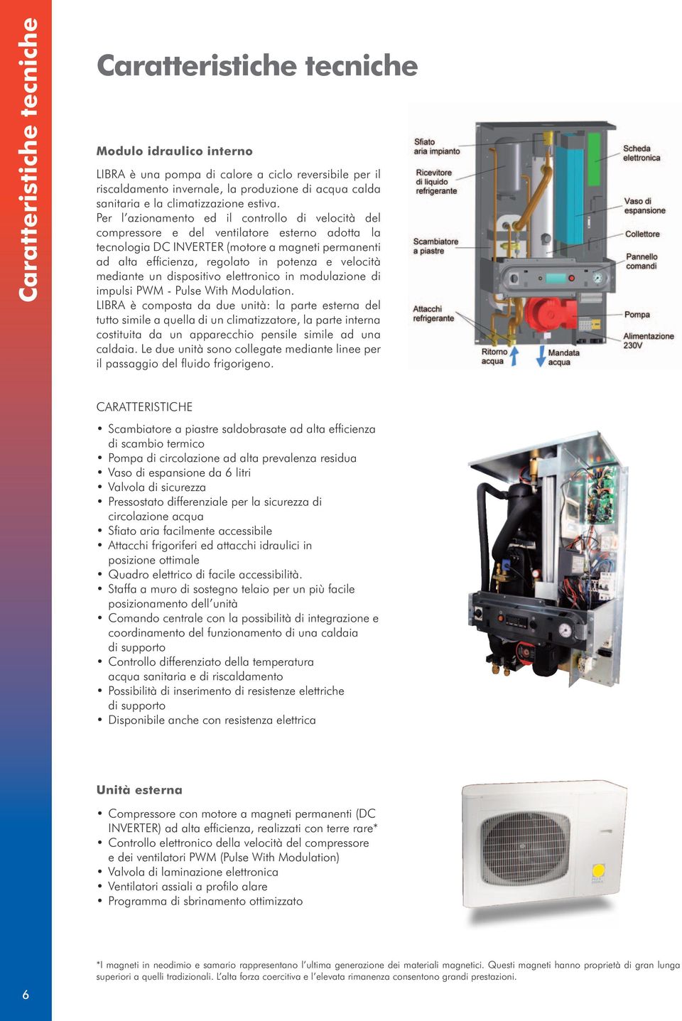 Per l azionamento ed il controllo di velocità del compressore e del ventilatore esterno adotta la tecnologia DC INVERTER (motore a magneti permanenti ad alta efficienza, regolato in potenza e