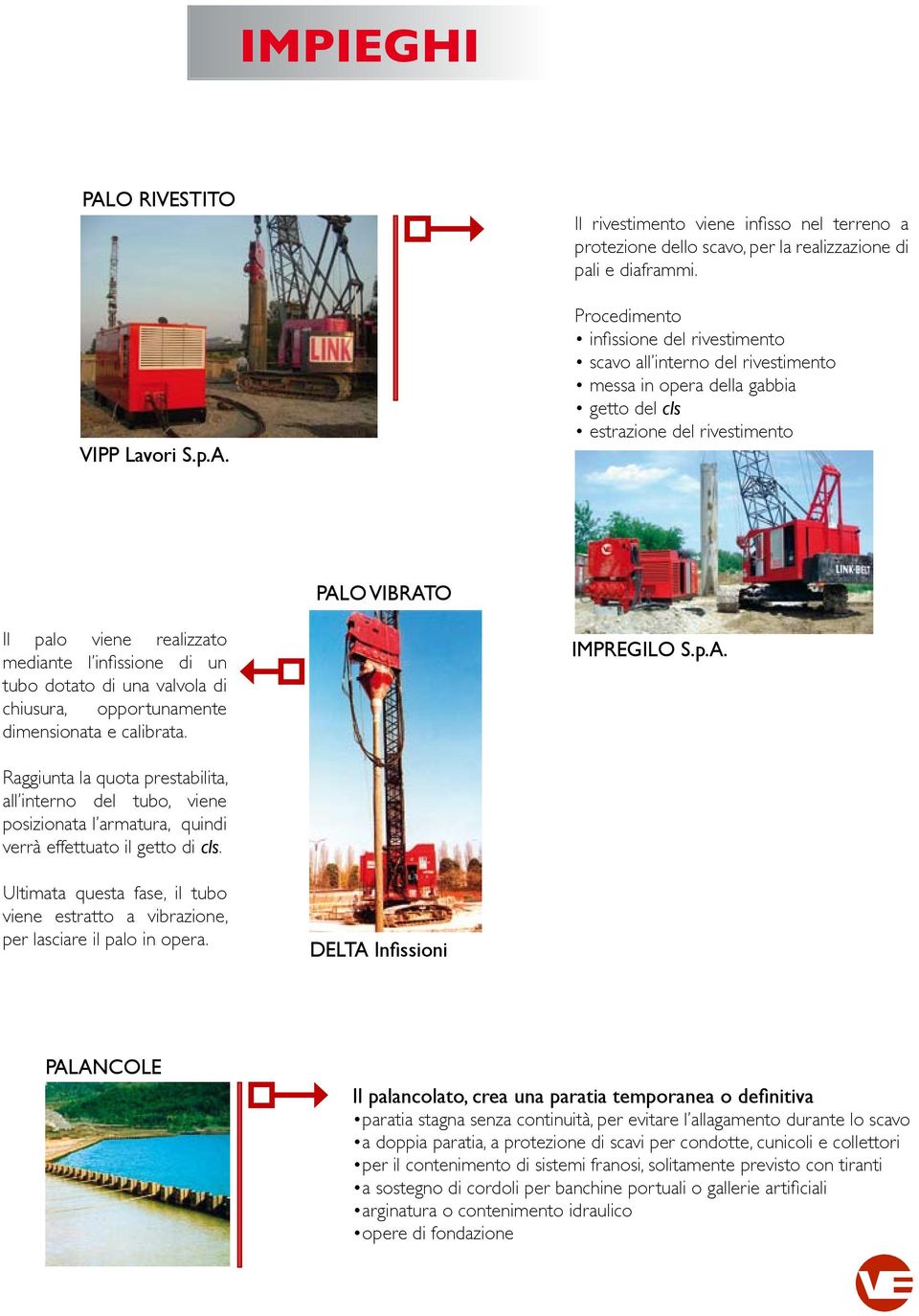 infissione di un tubo dotato di una valvola di chiusura, opportunamente dimensionata e calibrata. IMPREGILO S.p.A.