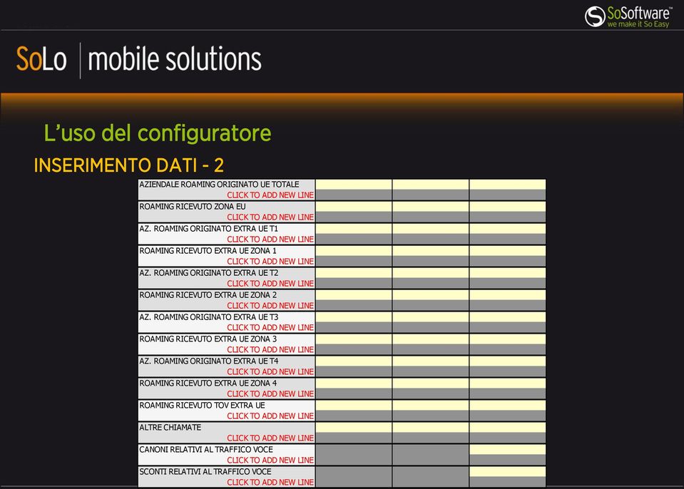 ROAMING ORIGINATO EXTRA UE T2 ROAMING RICEVUTO EXTRA UE ZONA 2 AZ.