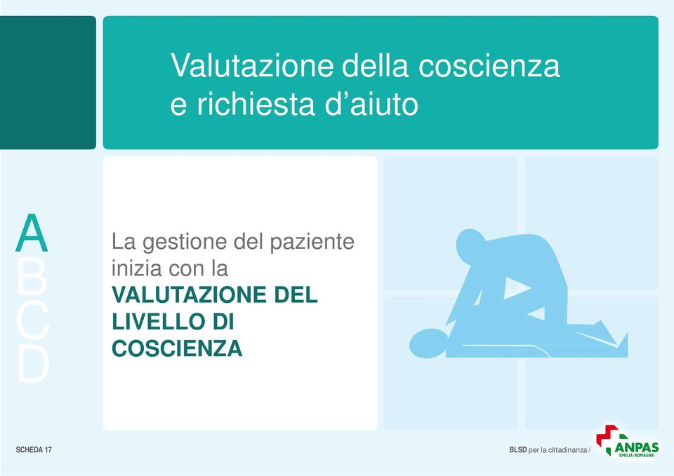 inizia con la VALUTAZIONE DEL LIVELLO DI