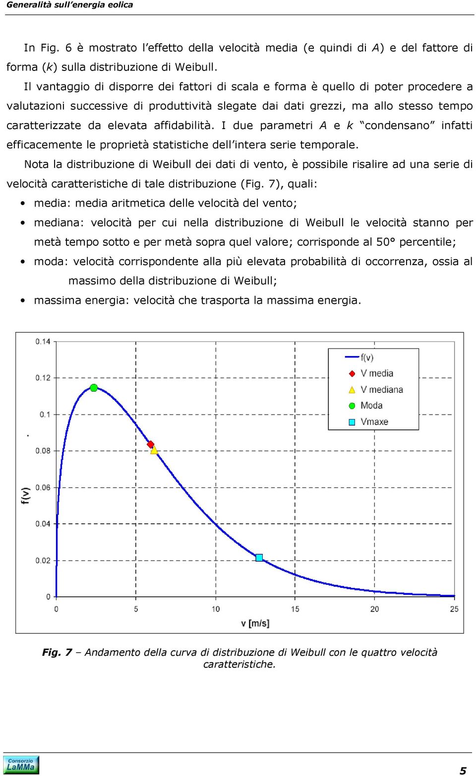 affidabilità. I due parametri A e k condensano infatti efficacemente le proprietà statistiche dell intera serie temporale.