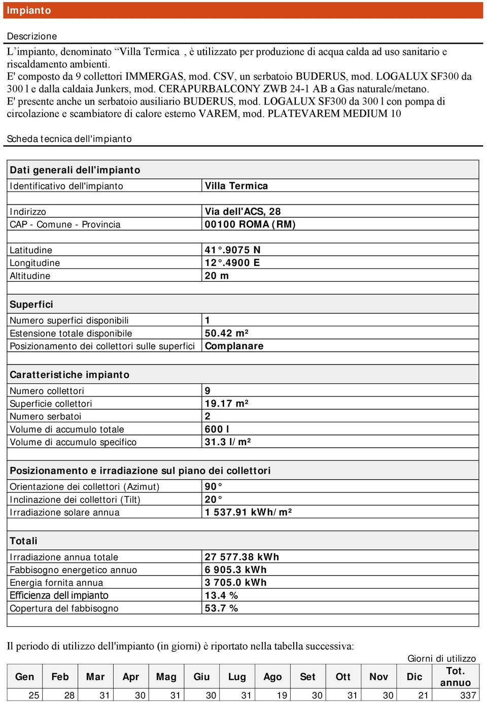 LOGALUX SF300 da 300 l con pompa di circolazione e scambiatore di calore esterno VAREM, mod.