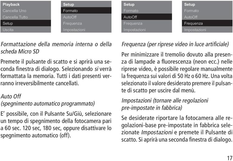 Tutti i dati presenti verranno irreversibilmente cancellati.