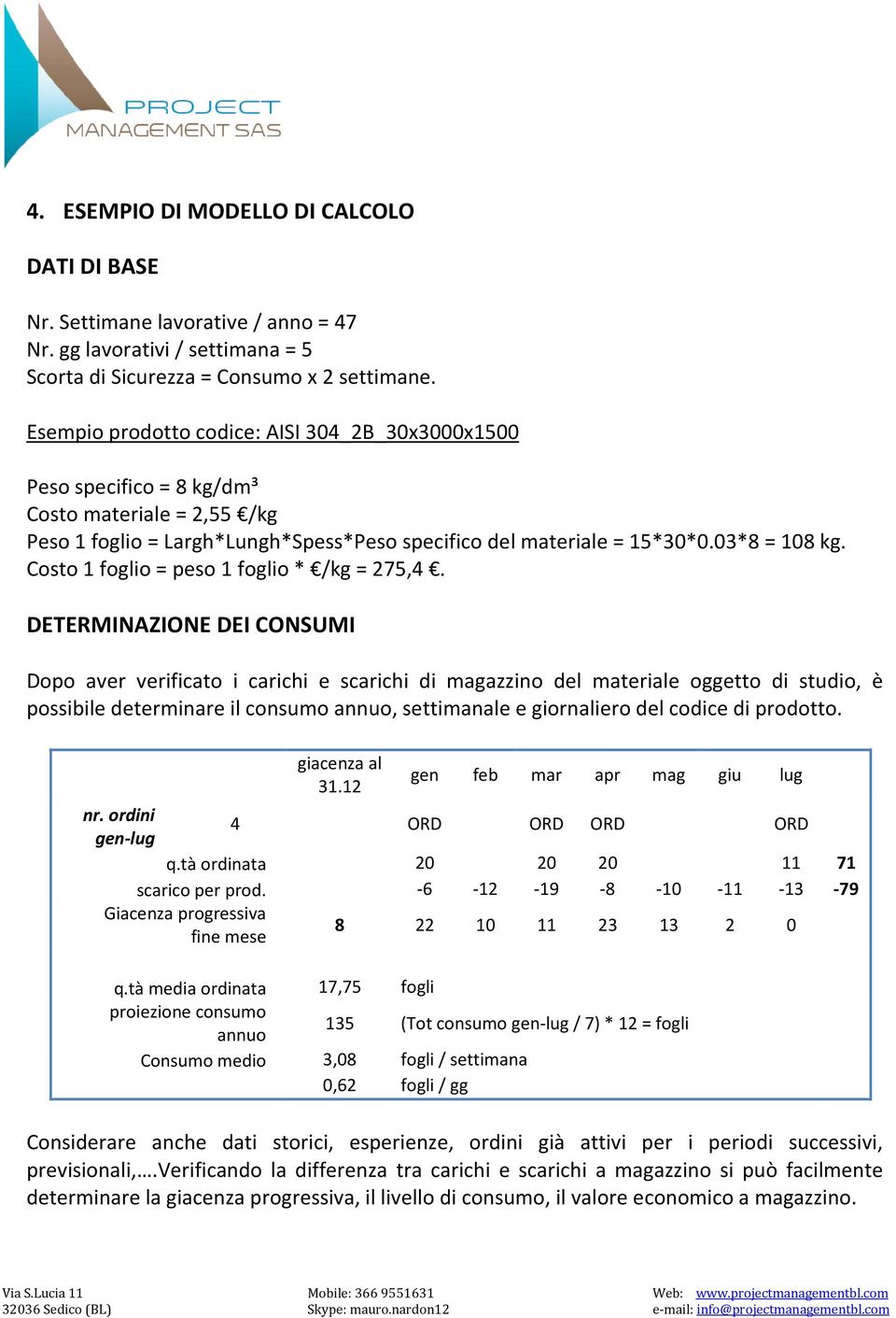 Costo 1 foglio = peso 1 foglio * /kg = 275,4.