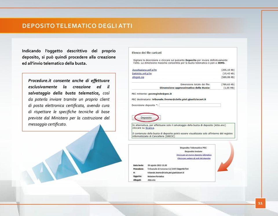 it consente anche di effettuare esclusivamente la creazione ed il salvataggio della busta telematica, così da poterla