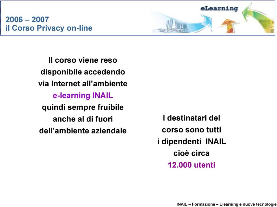 fruibile anche al di fuori dell ambiente aziendale I destinatari