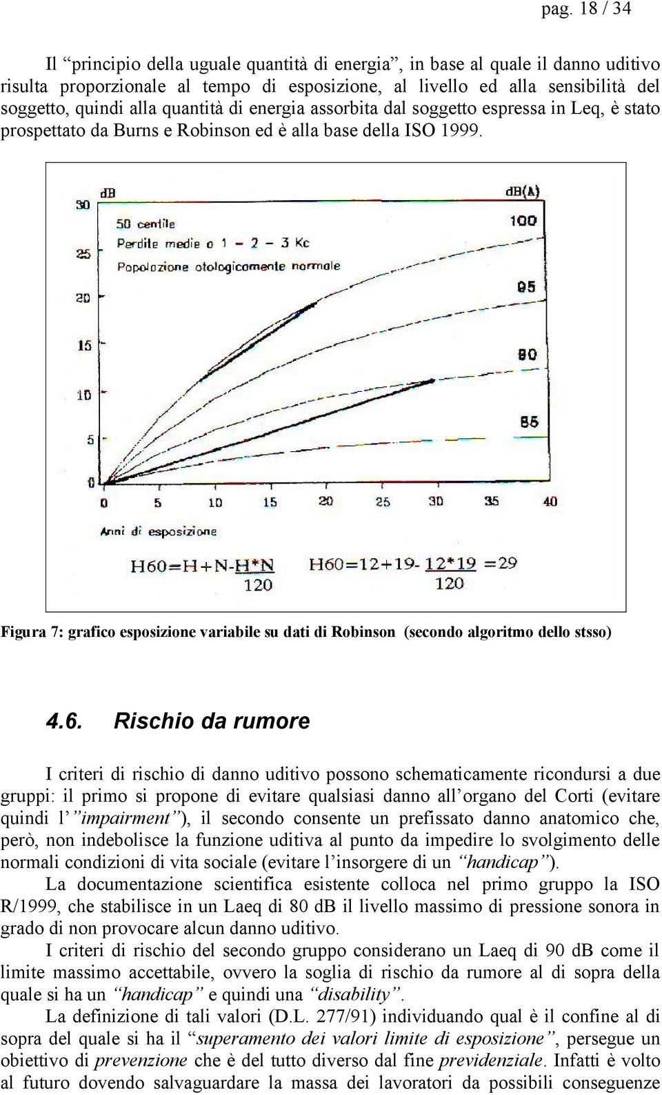 Figura 7: grafico esposizione variabile su dati di Robinson (secondo algoritmo dello stsso) 4.6.